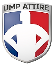 Shield logo with a silhouette and red, white, and blue colors.